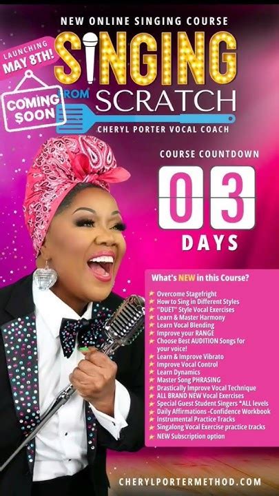 cheryl porter online singing course.